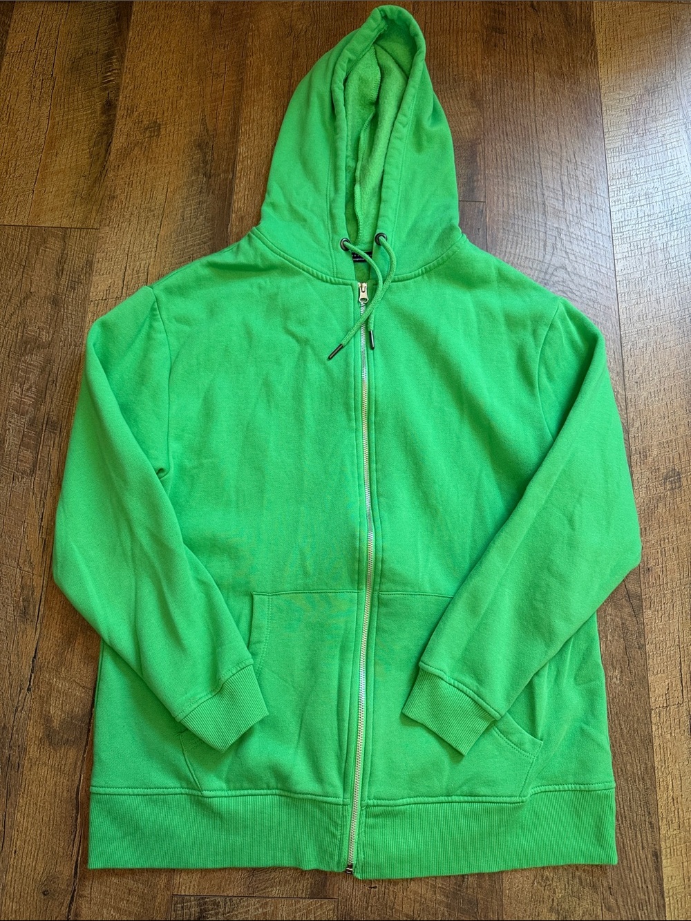 ASOS Bright Green Zip-Up Hoodie